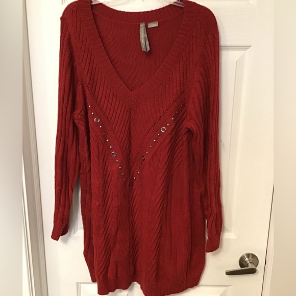 Plus Size Pennington’s V neck Sweater - Picture 1 of 3